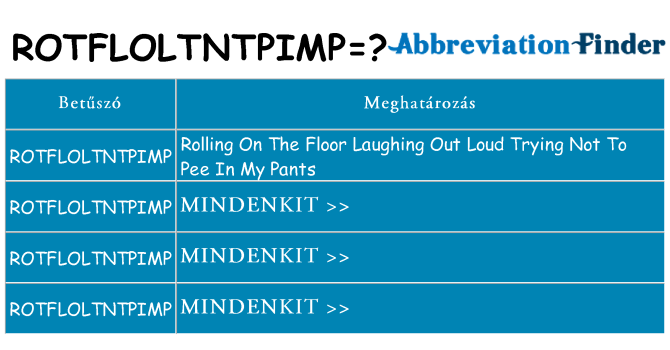 Mi a(z) rotfloltntpimp állni