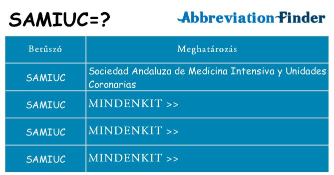 Mi a(z) samiuc állni