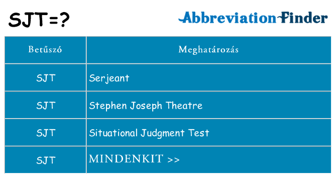 Mi a(z) sjt állni