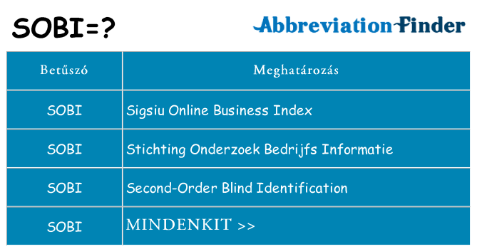 Mi a(z) sobi állni