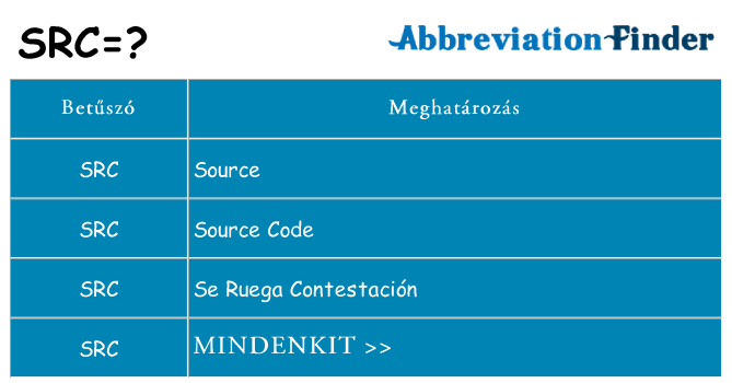 Mi a(z) src állni