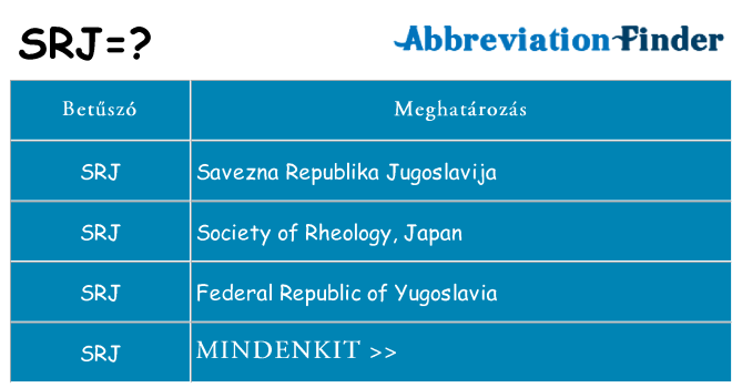 Mi a(z) srj állni