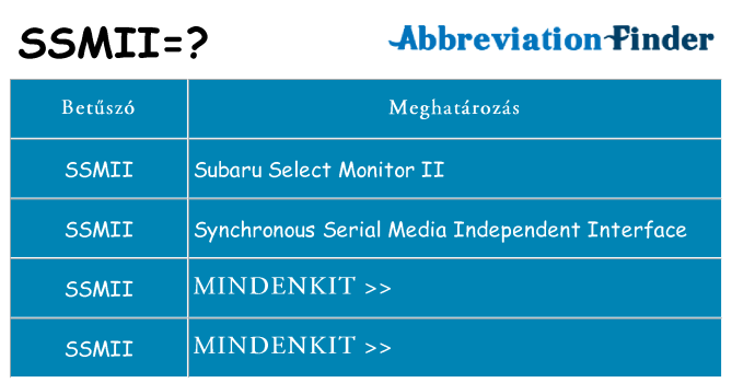 Mi a(z) ssmii állni