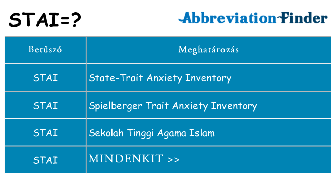Mi a(z) stai állni