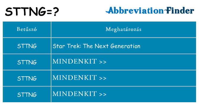 Mi a(z) sttng állni