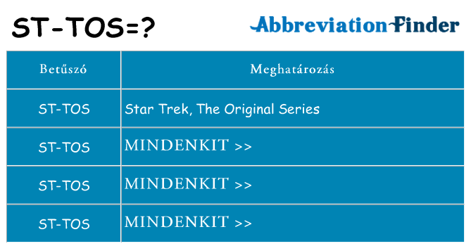 Mi a(z) st-tos állni