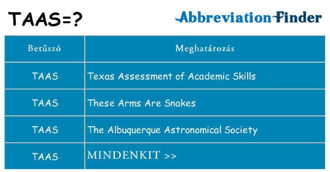 Mi a(z) taas állni