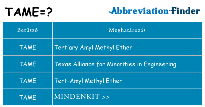 Mi a(z) tame állni