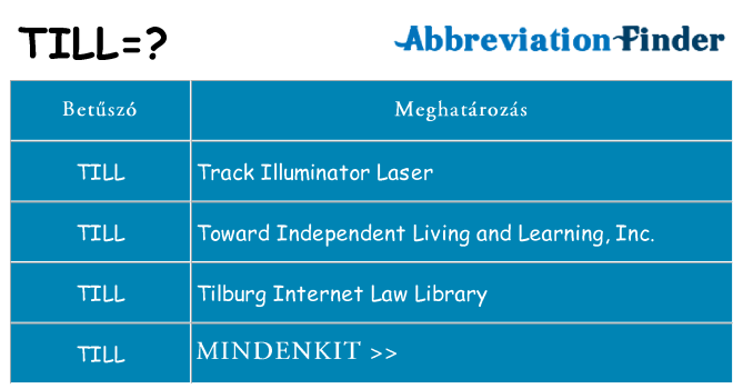 Mi a(z) till állni