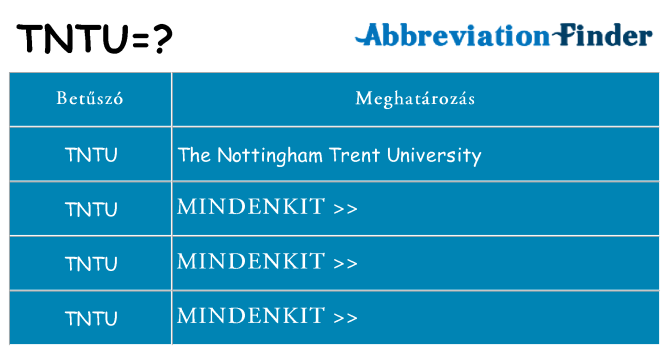 Mi a(z) tntu állni