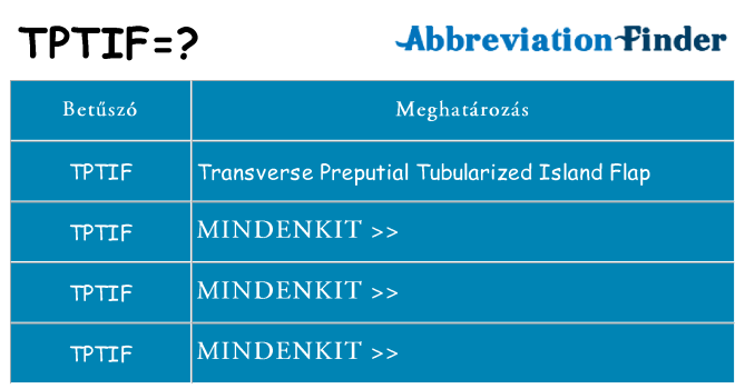 Mi a(z) tptif állni