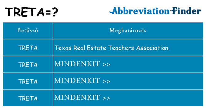 Mi a(z) treta állni