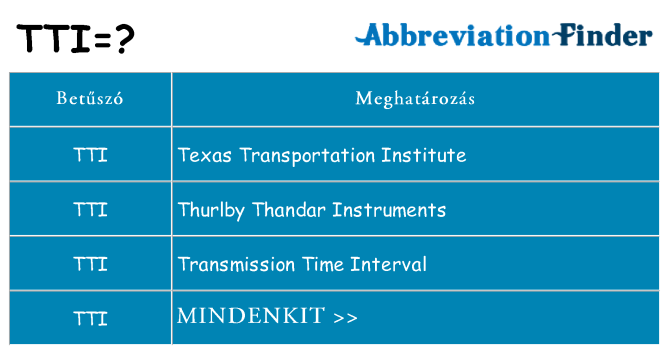 Mi a(z) tti állni