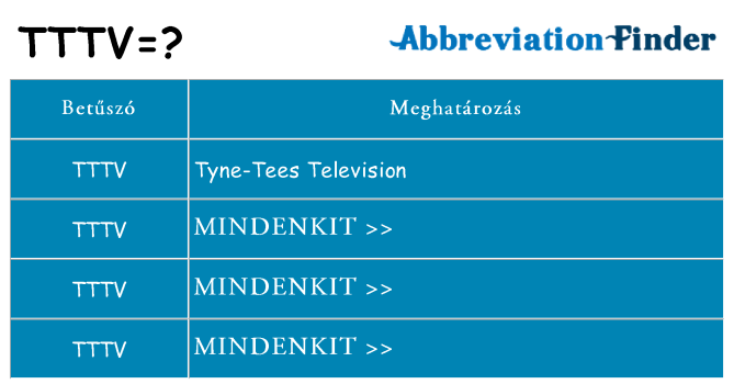Mi a(z) tttv állni