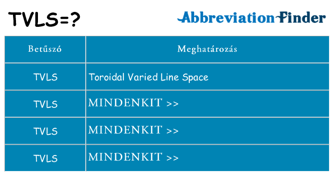 Mi a(z) tvls állni