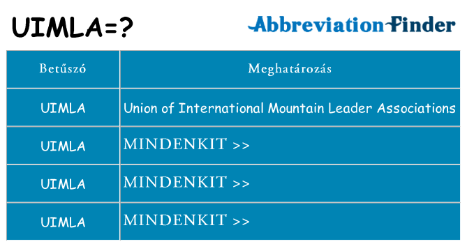 Mi a(z) uimla állni