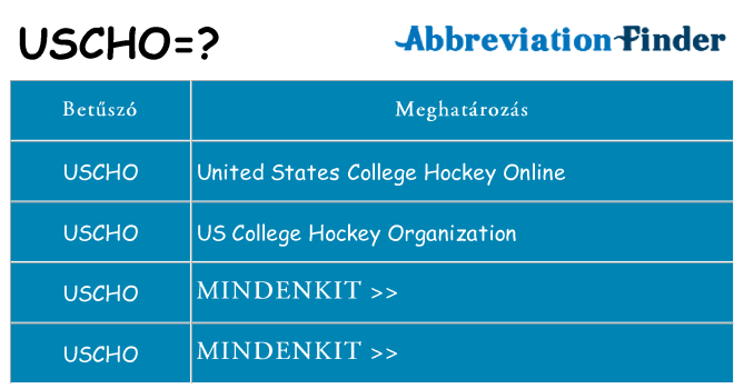 Mi a(z) uscho állni