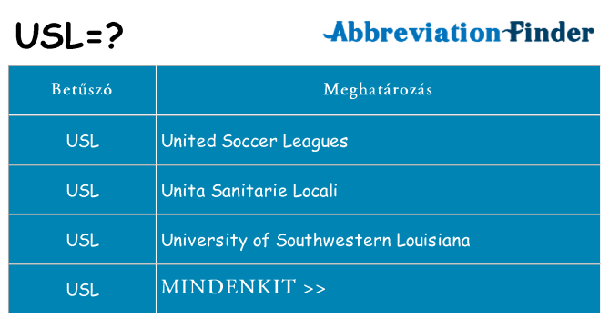 Mi a(z) usl állni
