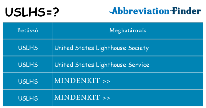 Mi a(z) uslhs állni