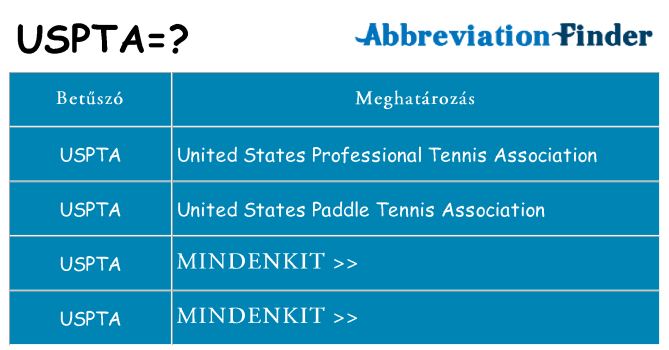 Mi a(z) uspta állni