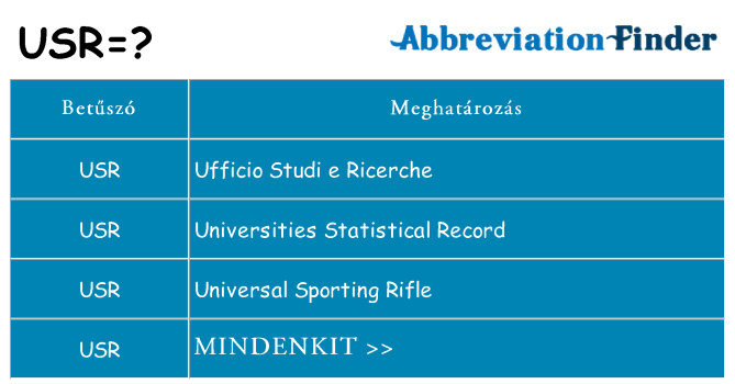 Mi a(z) usr állni