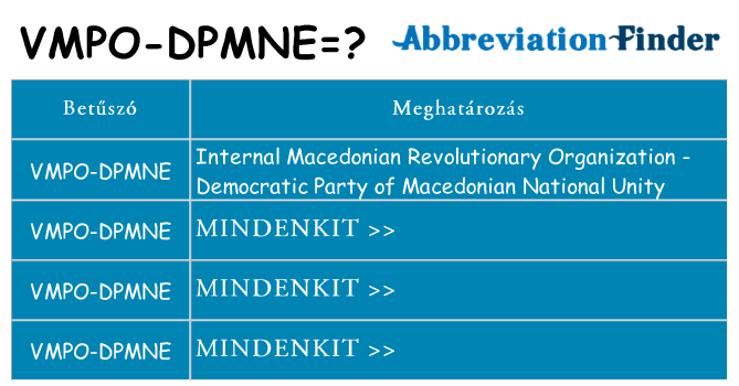 Mi a(z) vmpo-dpmne állni
