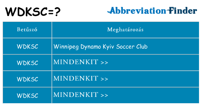 Mi a(z) wdksc állni