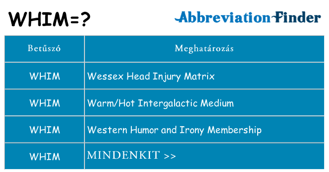 Mi a(z) whim állni