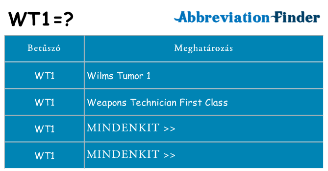 Mi a(z) wt1 állni