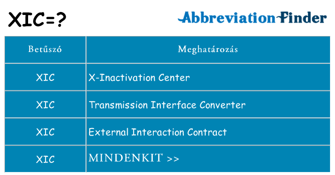 Mi a(z) xic állni