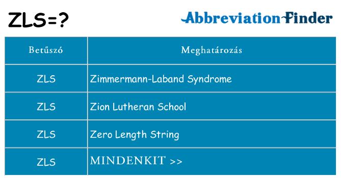 Mi a(z) zls állni