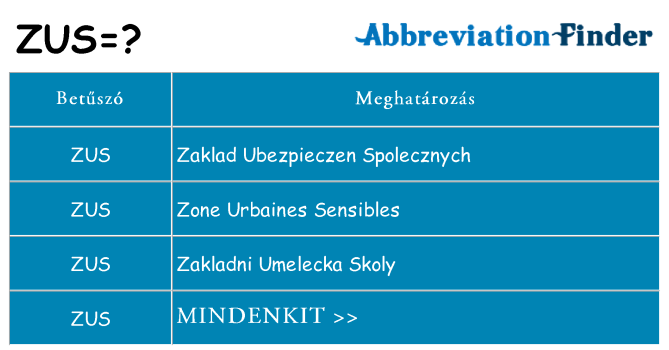 Mi a(z) zus állni