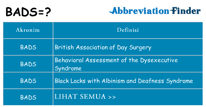 Apa bads berdiri untuk