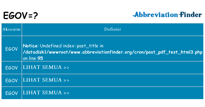 Apa egov berdiri untuk