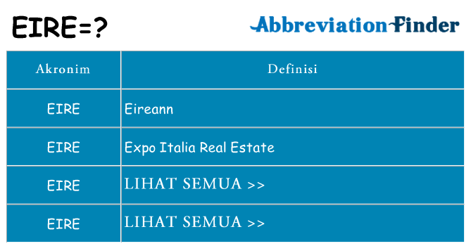 Apa eire berdiri untuk