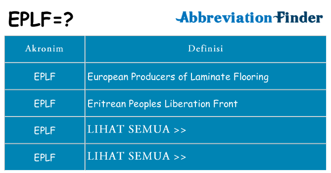 Apa eplf berdiri untuk