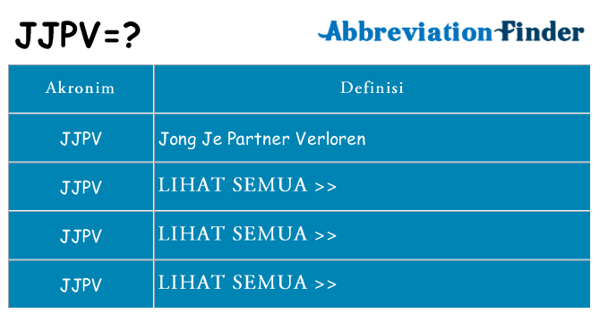 Apa jjpv berdiri untuk