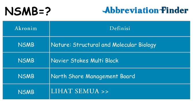 Apa nsmb berdiri untuk