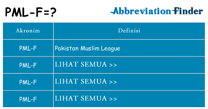 Apa pml-f berdiri untuk