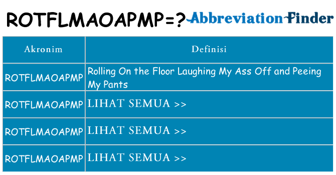 Apa rotflmaoapmp berdiri untuk