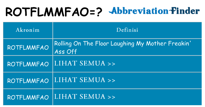 Apa rotflmmfao berdiri untuk