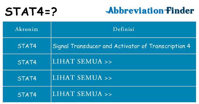 Apa stat4 berdiri untuk