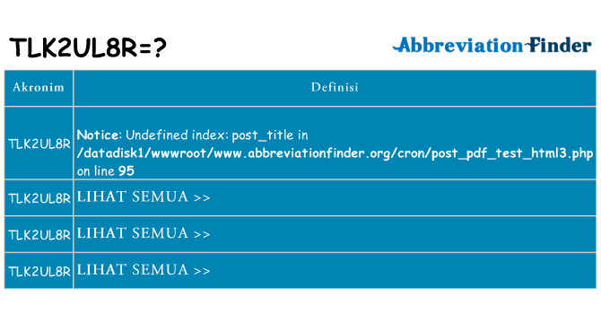 Apa tlk2ul8r berdiri untuk