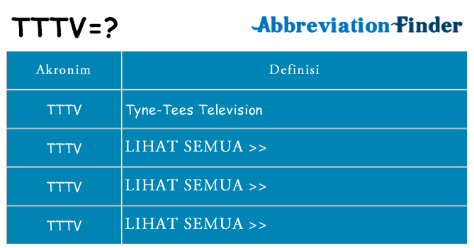 Apa tttv berdiri untuk