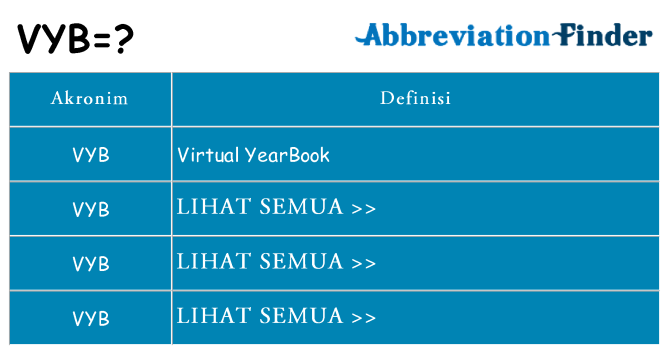 Apa vyb berdiri untuk