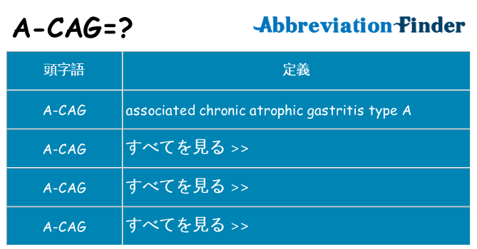 a-cag は何の略します。