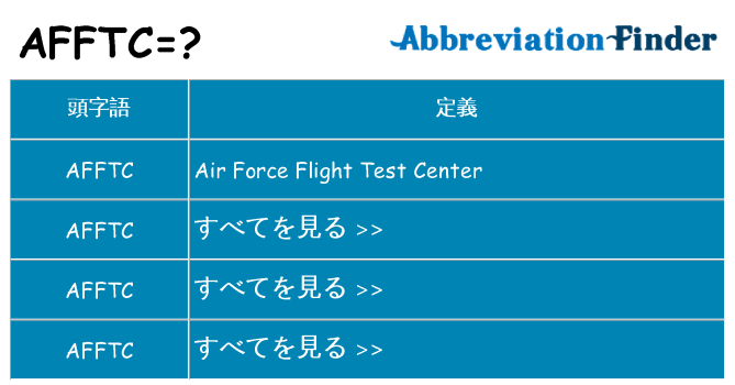 afftc は何の略します。