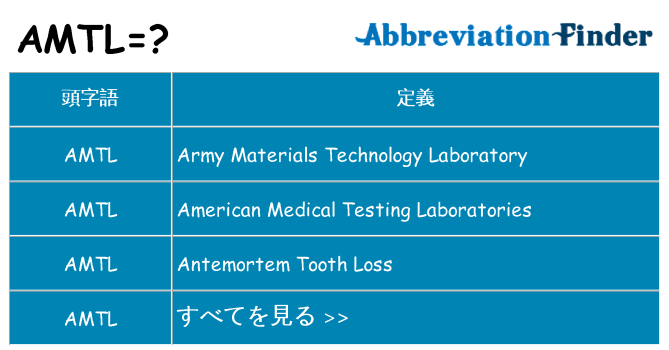 amtl は何の略します。