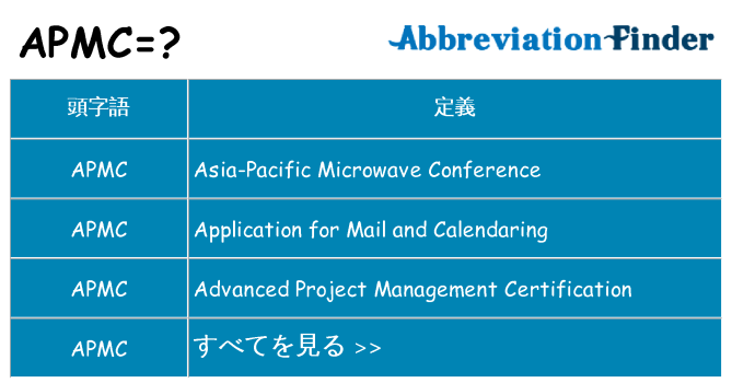 apmc は何の略します。