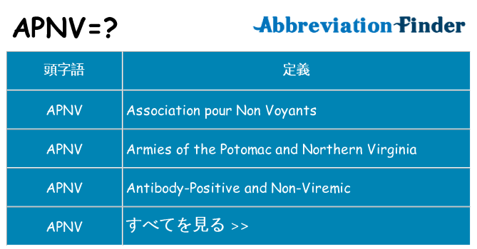 apnv は何の略します。